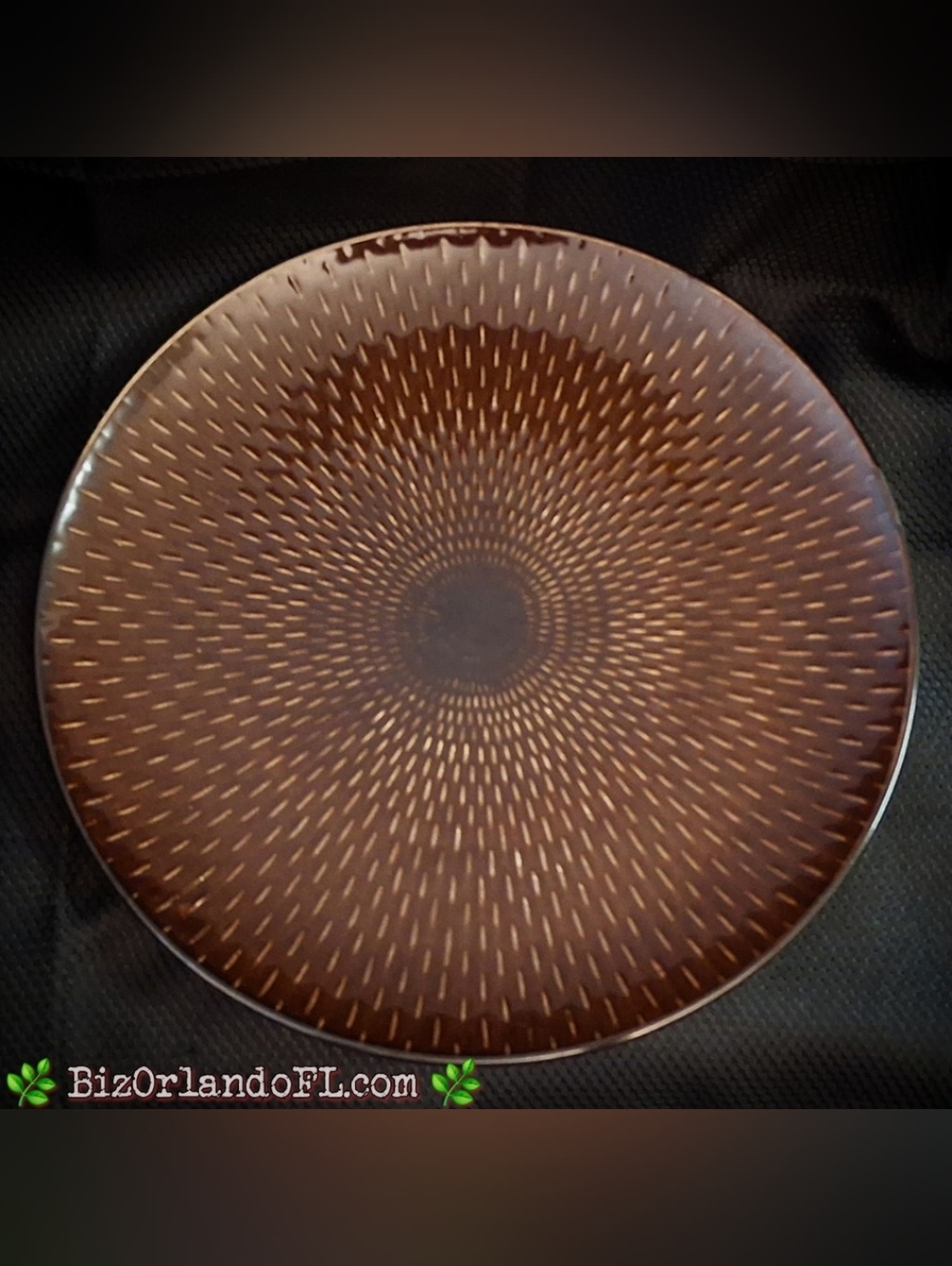 VINTAGE: Baum Brothers Stitch Collection Charger Plate Geometric Centerpiece HTF